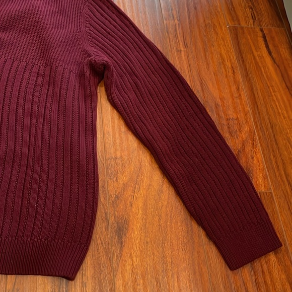 Calvin Klein Knit Merlot Sweater SzLG - Picture 5 of 9